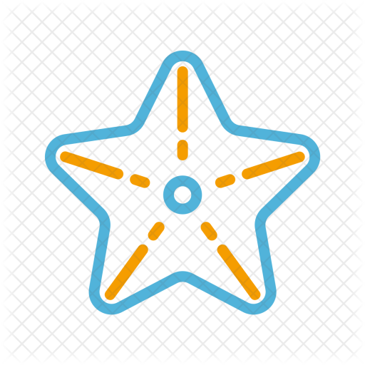 Graphics For Starfish Outline Graphics - Starfish (512x512)
