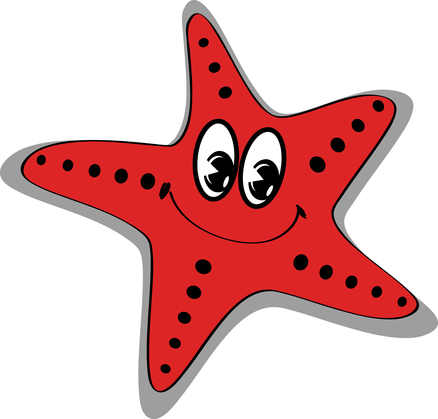Starfish Cartoon Sea - Starfish - (1445x1382) Png Clipart Download. 