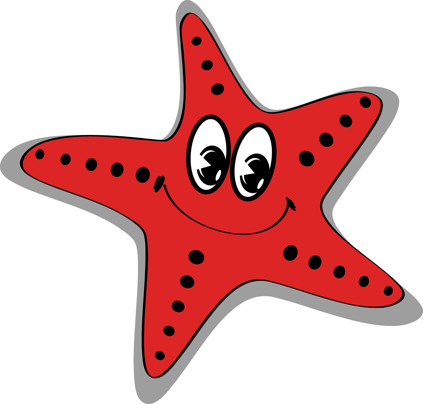 Starfish Cartoon Sea - Starfish (1445x1382)