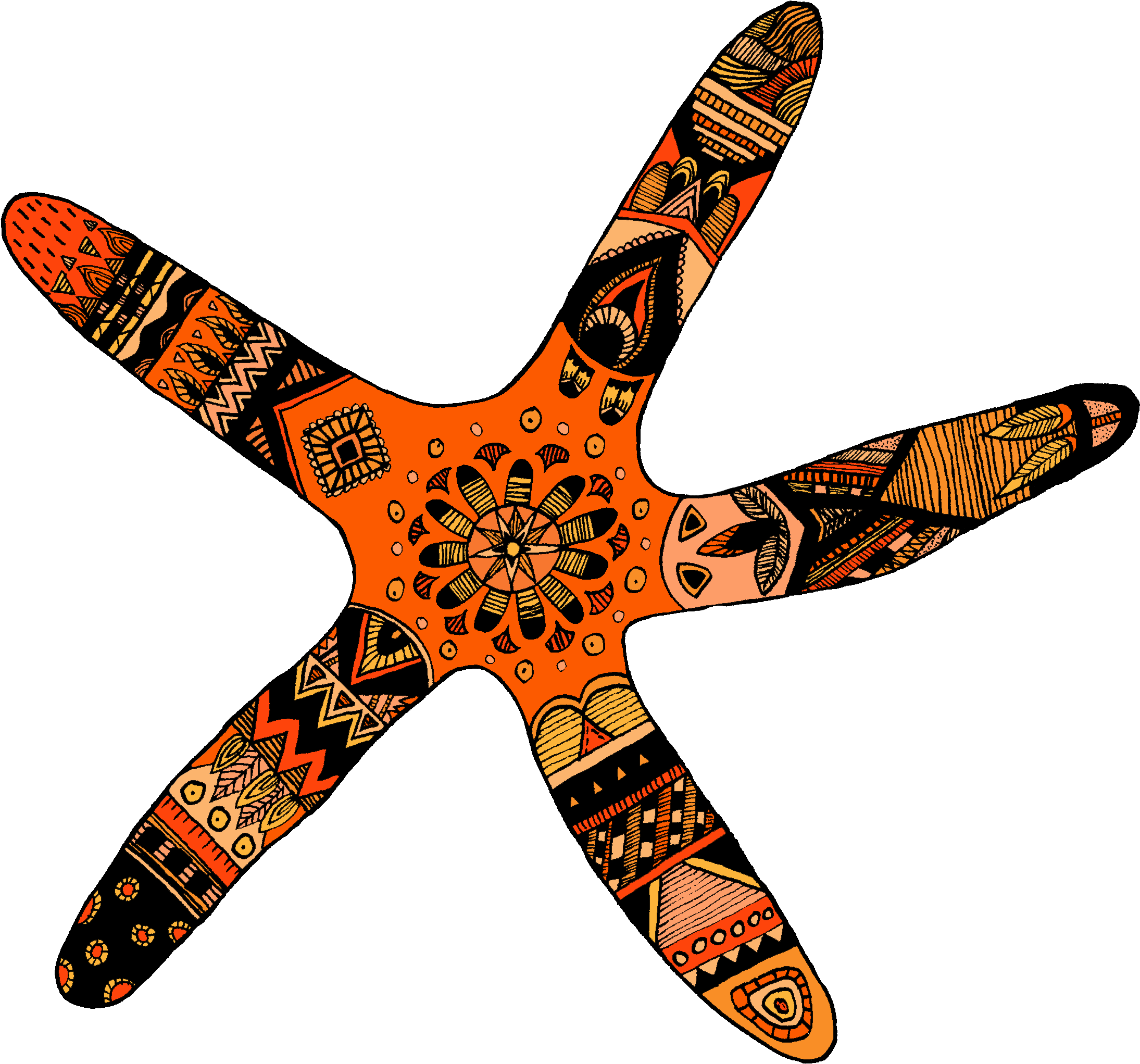 My Starfish Design - Starfish (2362x2202)