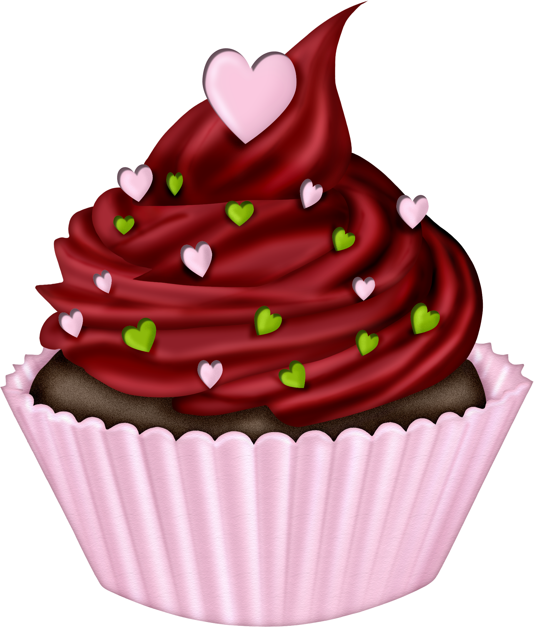 ○••°‿✿⁀cupcakes‿✿⁀°••○ - Cupcake Clipart Transparent Background (1897x2234)