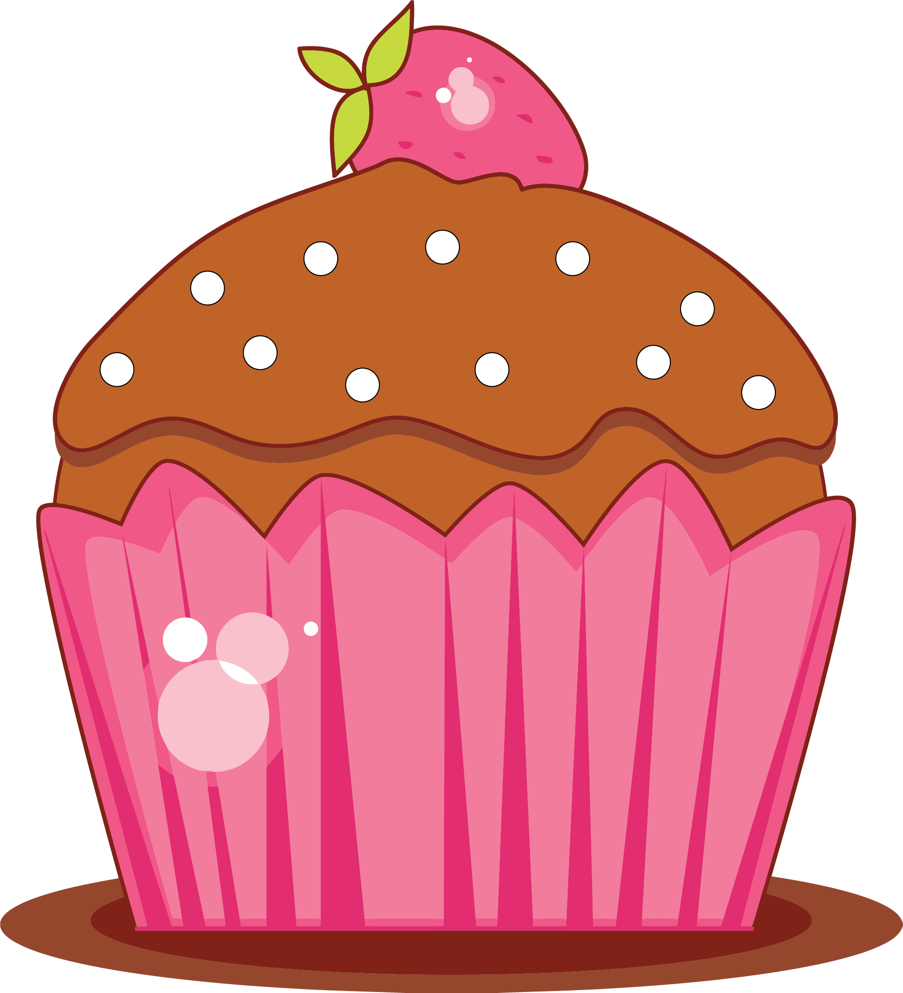 Sweet Cupcake Clipart Png - Cupcake Clipart Png (1832x2013)