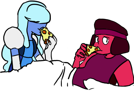 Pizza Clipart Transparent Background Eating Pizza (450x320)