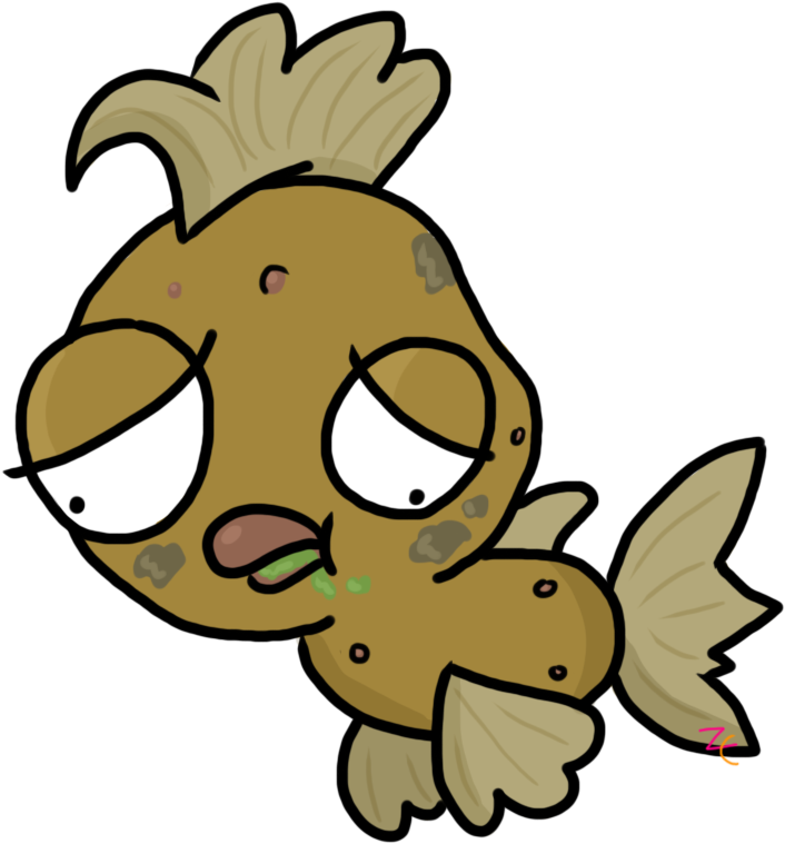 Gross Goldfish By Zootycutie - Comics (1000x1000)