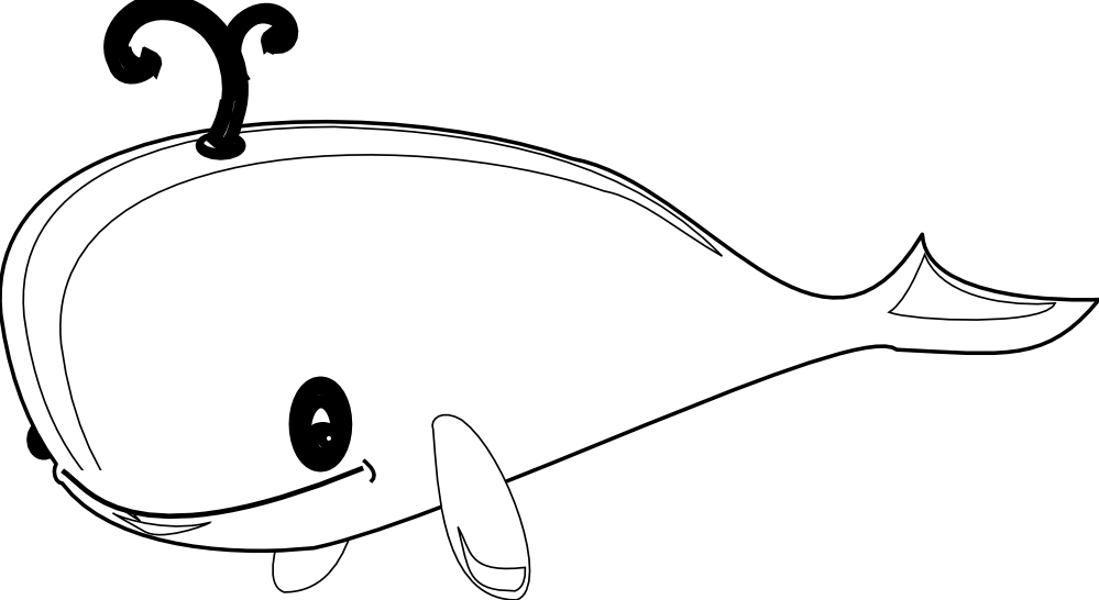 Кит раскраска для детей распечатать Cute Drawing of a Blue Whale Coloring Page Whale coloring pages, Cute drawings,