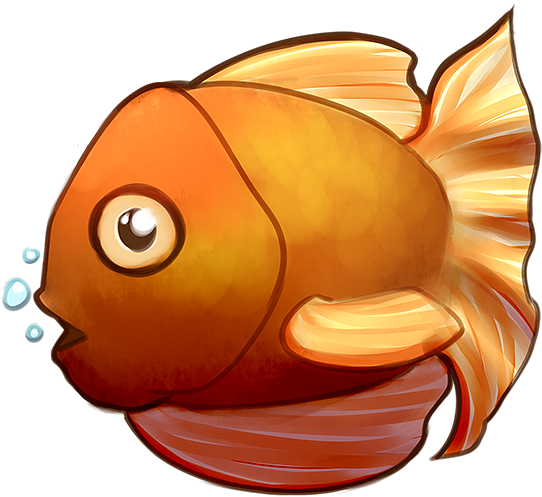 Glub Glub - Goldfish (572x531)