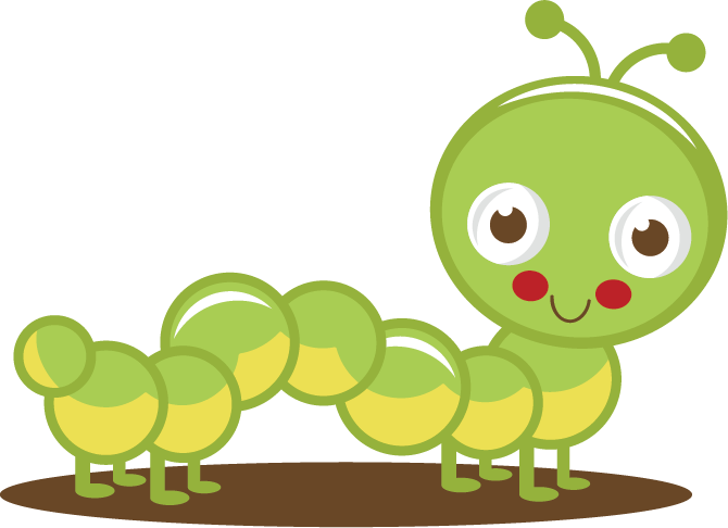 Long Clipart Green Caterpillar - Caterpillar Clipart Transparent Background (670x486)