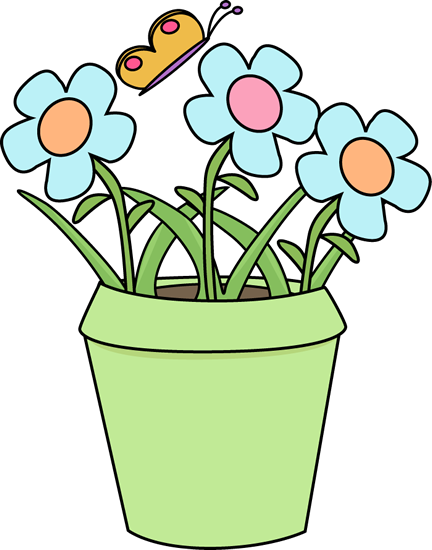 Flowerpots Clipart Pretty Flower - 3 Step Sequencing Cards (432x550)