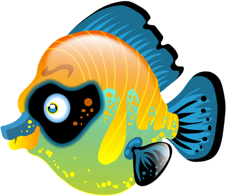 Dieser Fisch Schillert Und Leuchtet In Den Intensivsten - Coral Reef Fish (450x450)