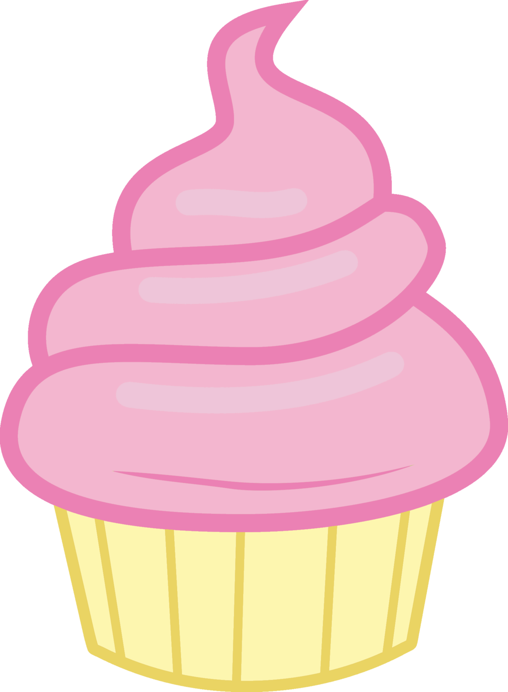 Fluttershy Cupcake By Magicdog93 Fluttershy Cupcake - Transparent Background Cupcake Clip Art (1024x1394)