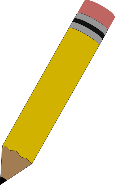 Pencil Clipart - Pencil Clip Art (372x597)