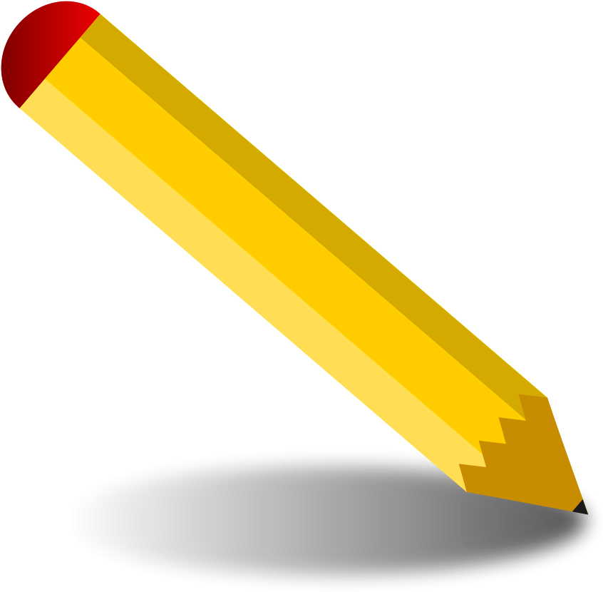 Pencil Clip Art - Lapis Png Sem Fundo (900x883)
