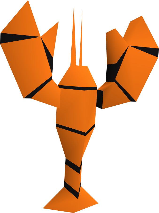 Lobster Detail - Runescape Lobster (677x906)