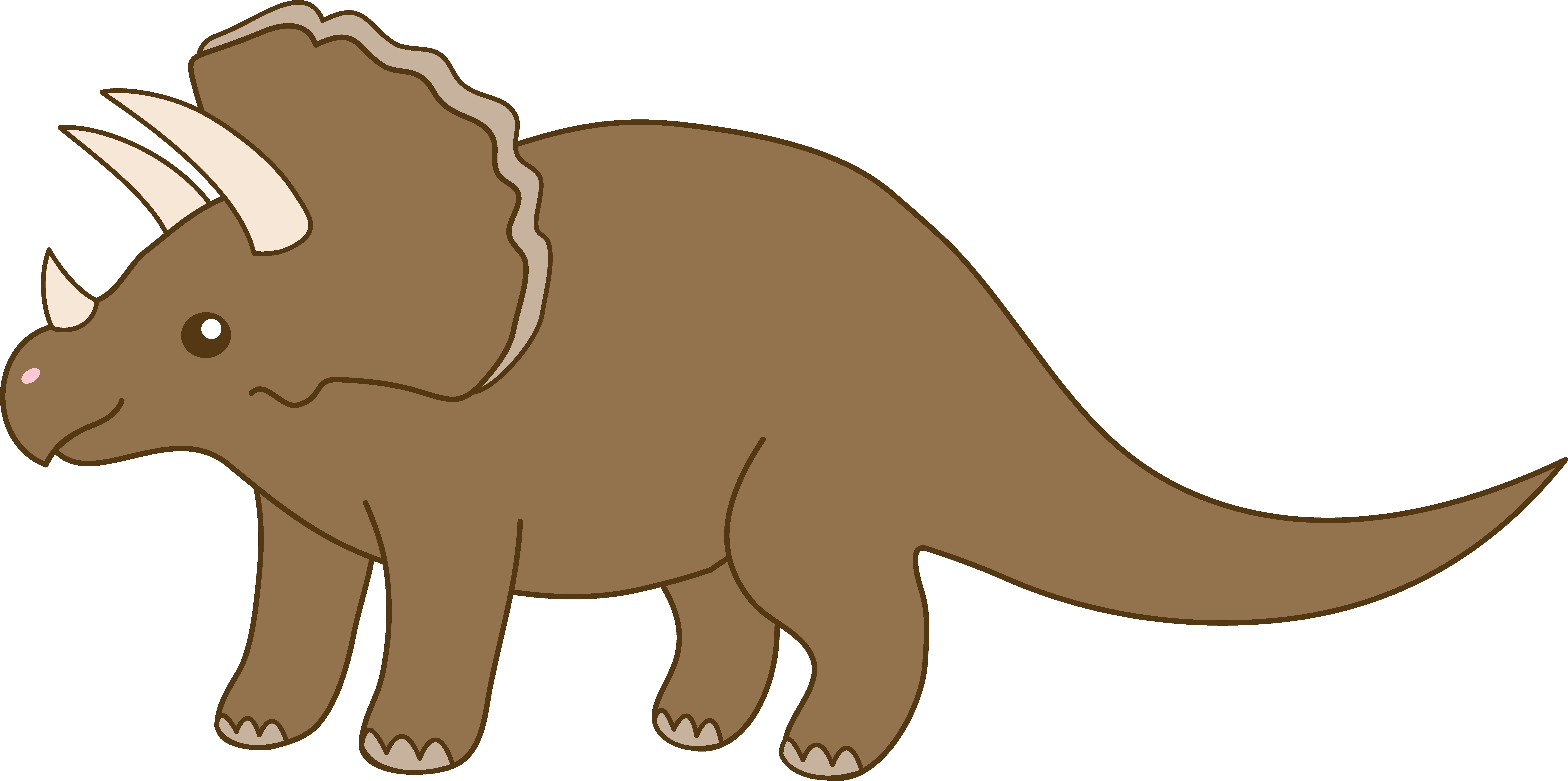 Extinct Clipart Triceratops - Triceratops Clipart (8400x4185)