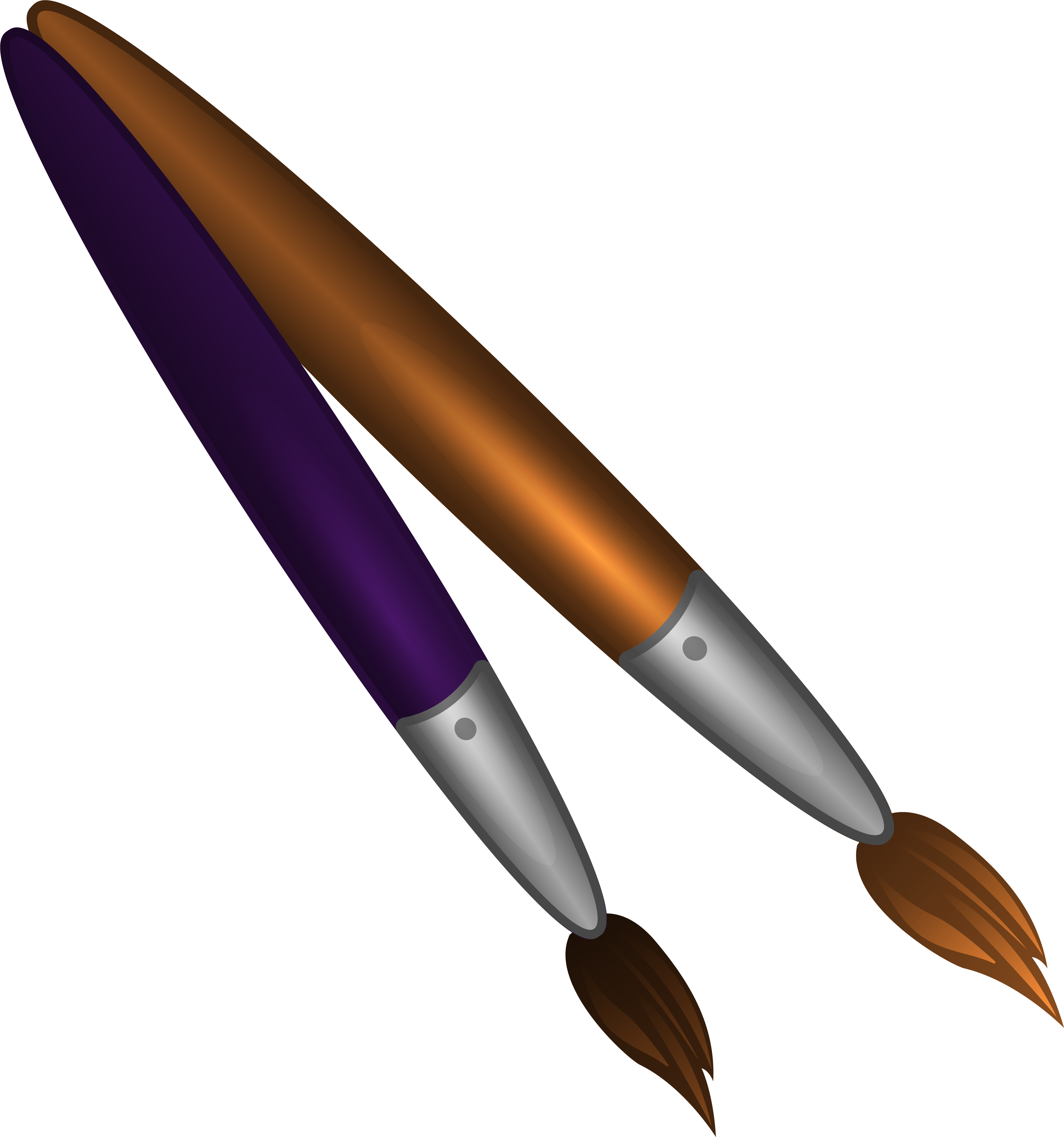 Brush Clipart Painting Brush - Paint Brushes Clipart Transparent (5809x6057)