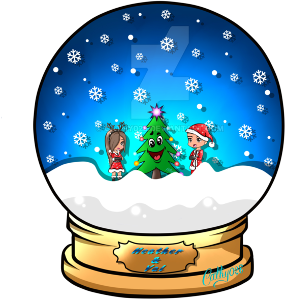 Hv Snowglobe With Name By Cathy028 - Drawing (752x1063)