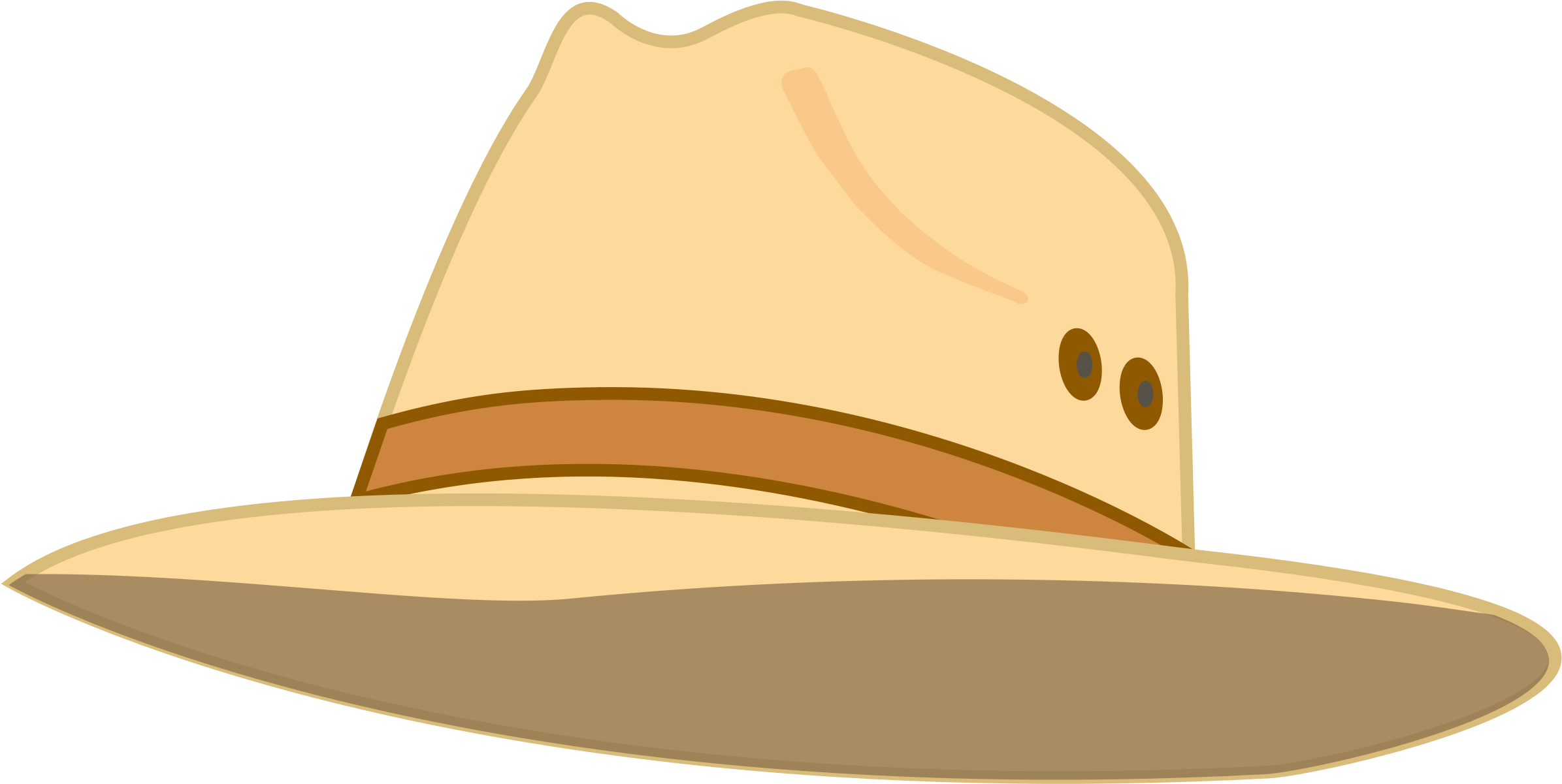 Sun Hat Clip Art - Clip Art Sun Hat (2400x1200)