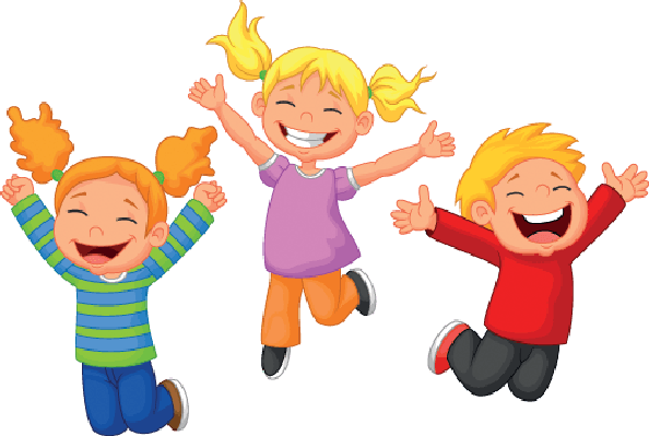 Happy Children - Happy Cartoon Kids - (594x399) Png Clipart Download