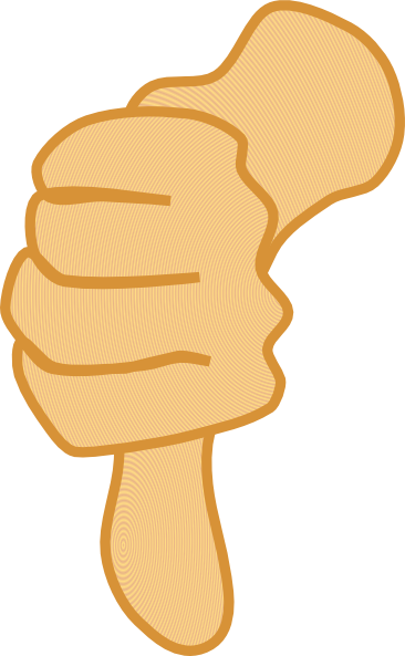 Thumb Down Clip Art At Clker Com Vector Clip Art Online - Thumbs Down Clipart Gif (366x593)
