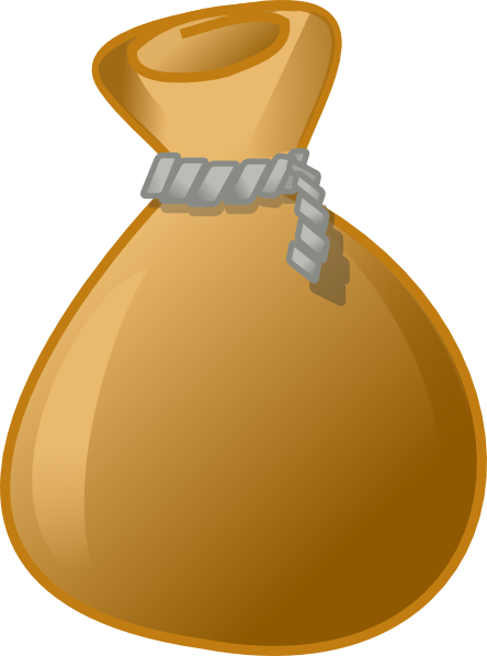 Money Bag Clip Art (444x598)