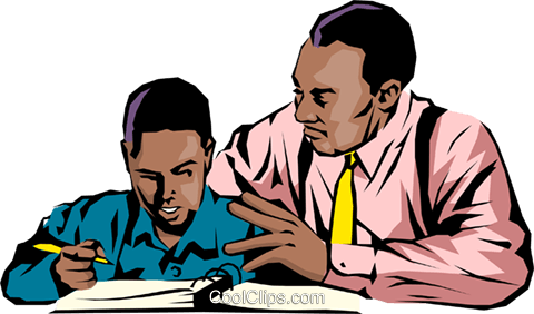 Black Teacher - Black Male Teacher Cartoon (480x282)