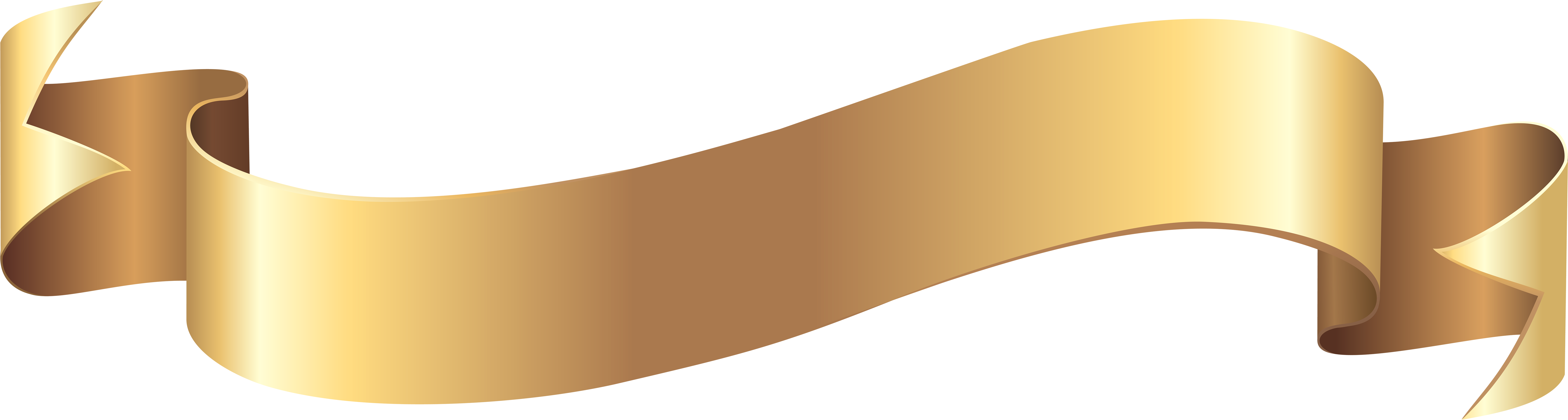 Gold Banner Png Clip Art Image - Silver Ribbon Banner Png (8000x2176)