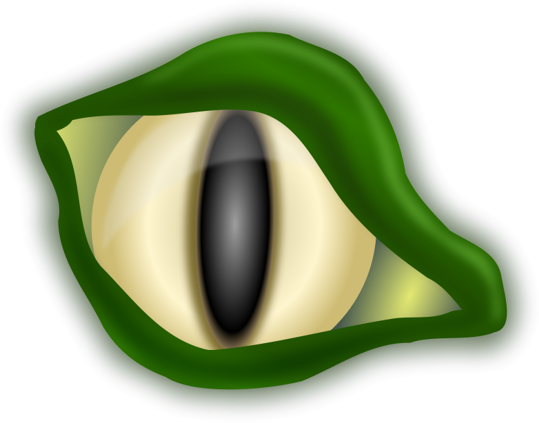 Alligator Eyes Clip Art - Monster Eye Shower Curtain (800x628)