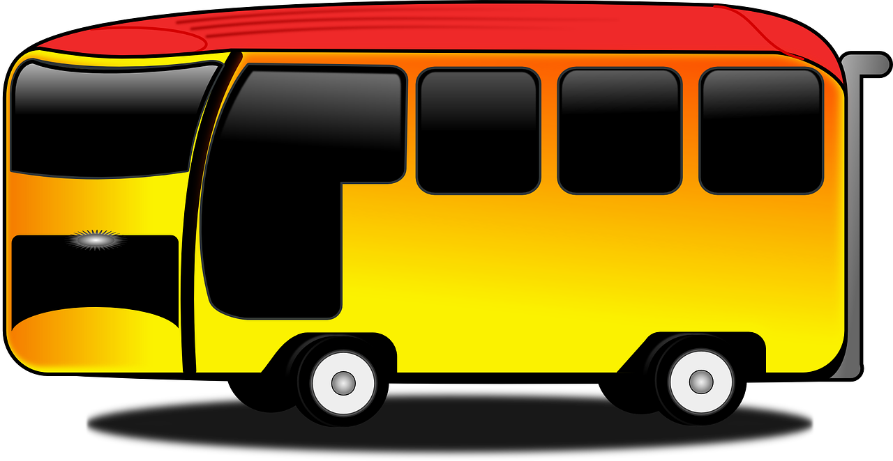 Party Bus School Bus Clip Art - Bus Cartoon Png (1280x662)