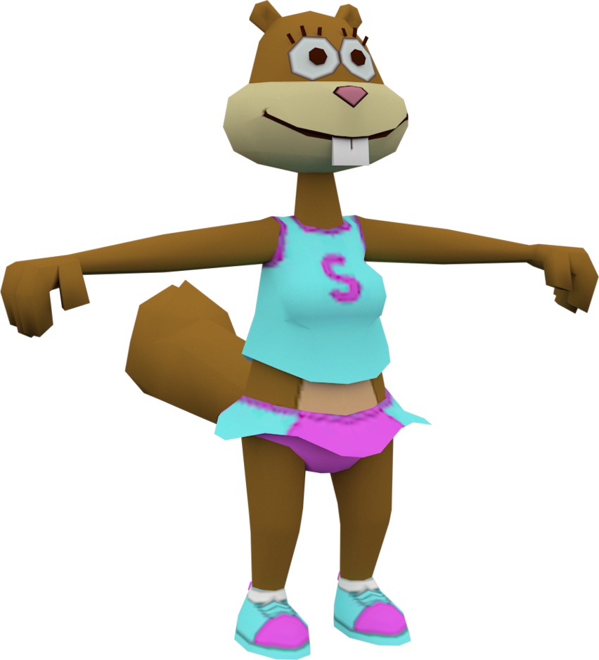 Sandy In A Cheerleader Outfit - Nicktoons Battle For Volcano Island Sandy (852x938)