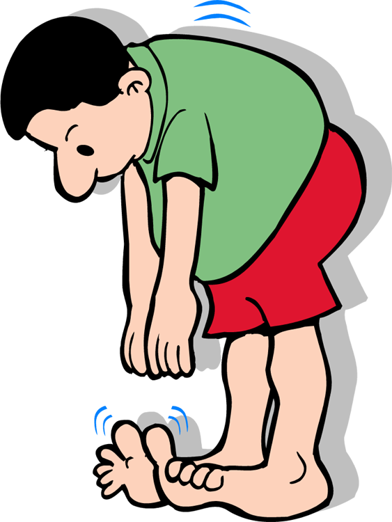 Clip Arts Related To - Touch Your Toes Cartoon (563x750)