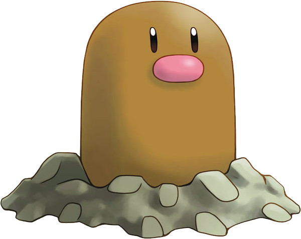 050diglett Pokemon Mystery Dungeon Explorers Of Sky - Brown Pokemon Characters (620x497)