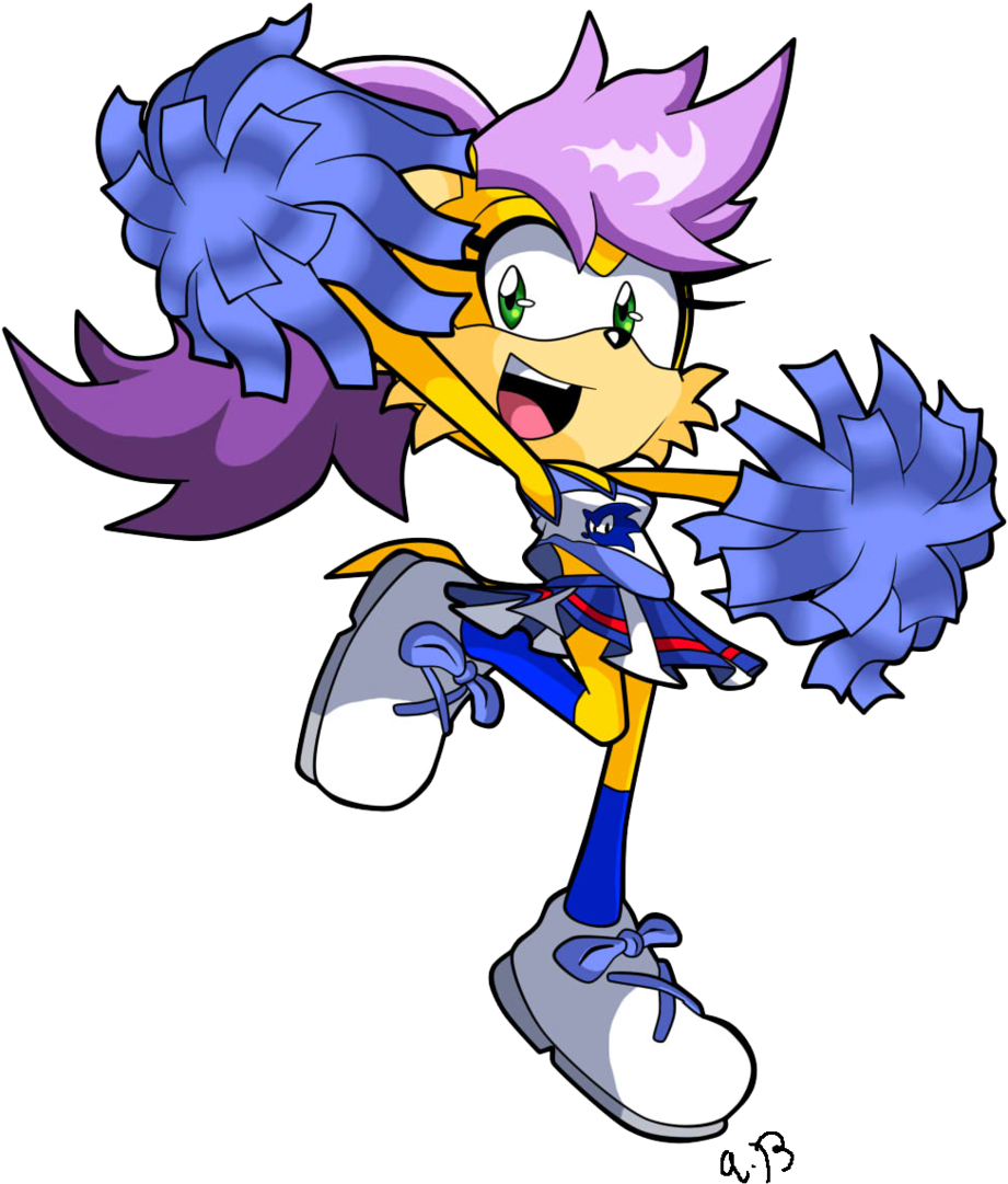 Sonic Lost World Tails Mongoose Vertebrate Fictional - Blaze The Cat Cheerleader (1024x1222)