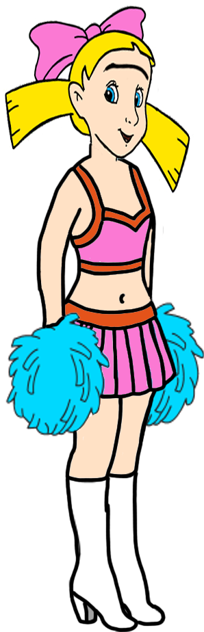 Helga Pataki As A Cheerleader By Darthranner83 - Cartoon (466x992)