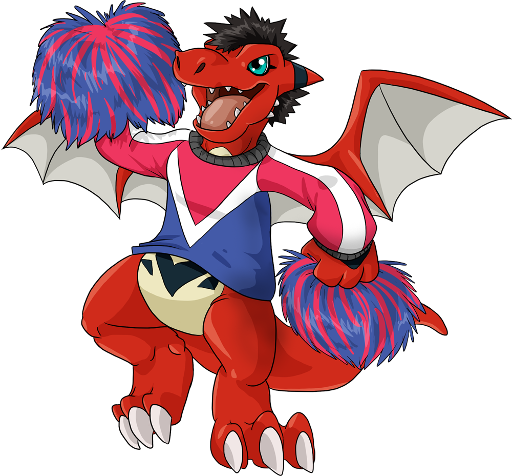 Dwc - Cheerleader Digimon (1000x928)
