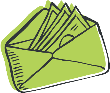 Envelope With Money - Envelope With Money Png (535x370)