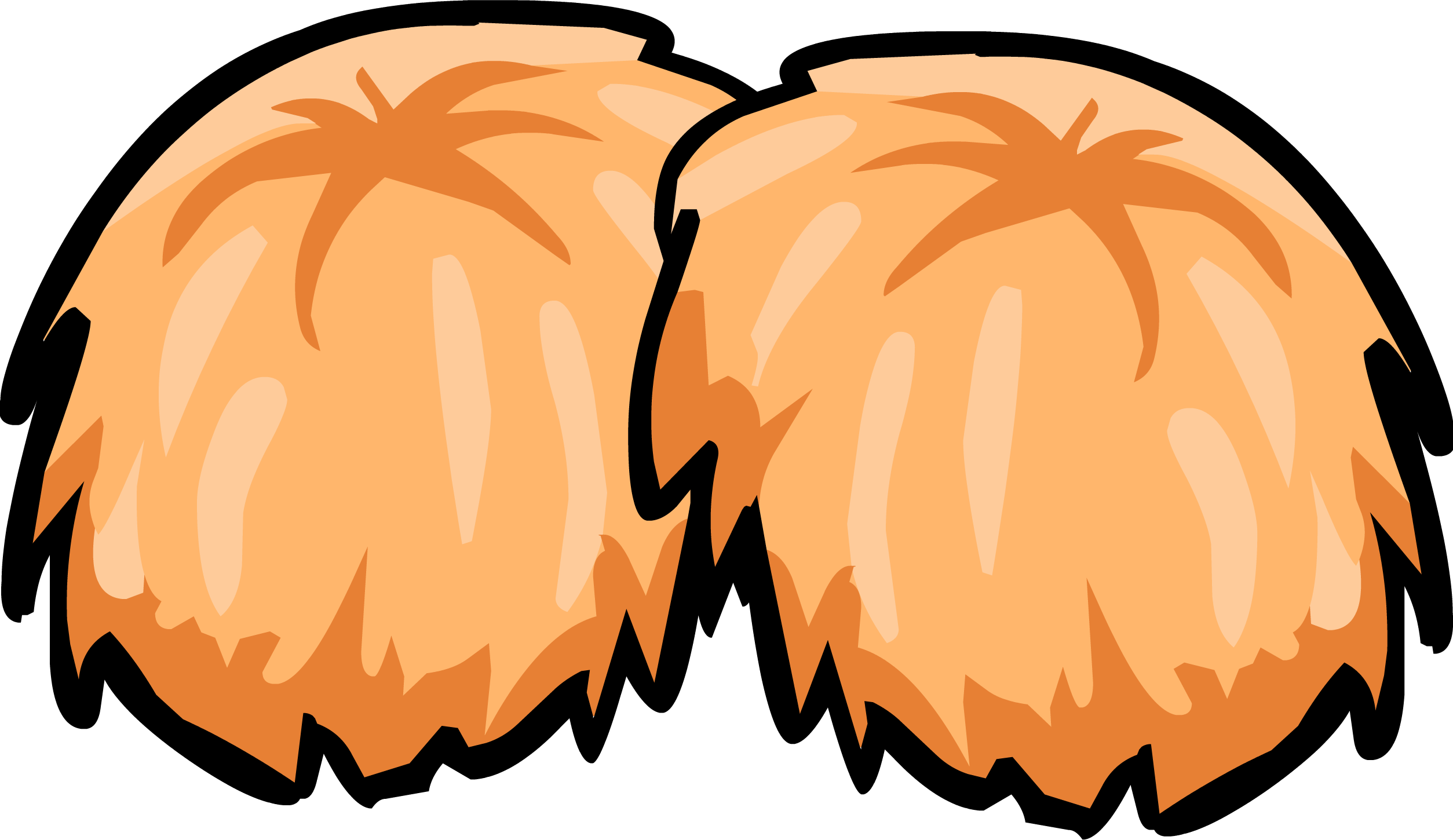 Orange Pompoms - Pom-pom (2508x1450)