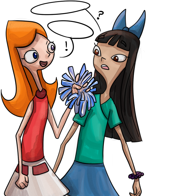 Candace And Stacy Talk Cheer By Littlemads - Writer (700x700)