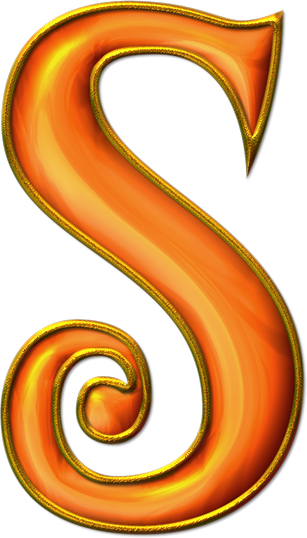 Sm 307×538 Pixels - Letra S Color Naranja (307x538)