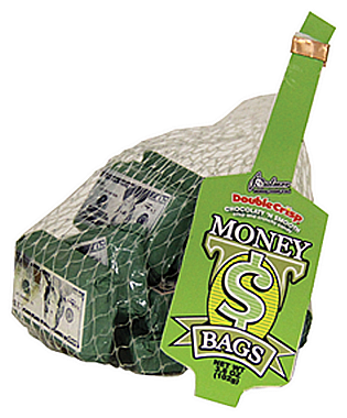 Money Bags Mini Chocolate Double Crisp Candy Bars - Rm Palmer Bag Of Chocolate Mini Dollars (500x500)