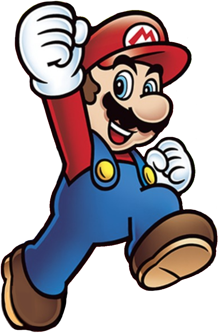 Mario Jump Alt Shaded - Mario Jumping Coloring Page (768x1163)