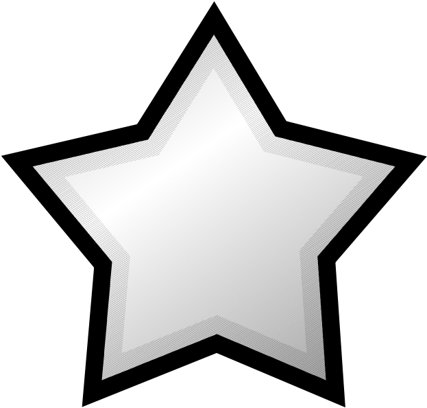Rounded Outline Star Png (637x600)