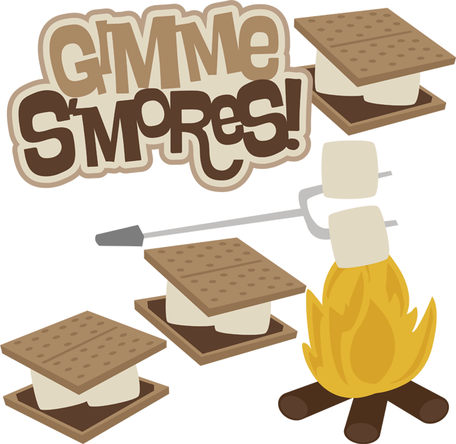 S Mores Clipart - Campfire S Mores Clipart (648x631)