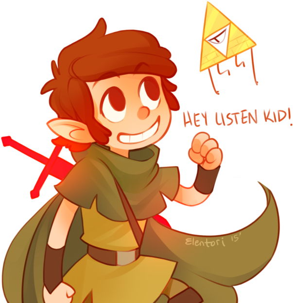 Cartoon Fire Clipart - Bill And Dipper Elentori (640x634)