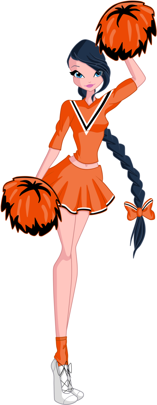 Cynthia Cheerleader 3 By Chandsharma - Cheerleader (575x1387)