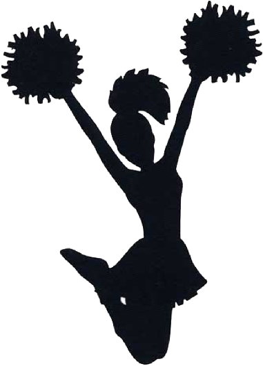Cheerleader Png Images Transparent Free Download - Cheerleader Silhouette (414x593)