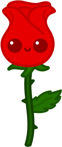 Kcomm Rose For Wllflwrpurpleice - Rosas Kawaii (242x527)