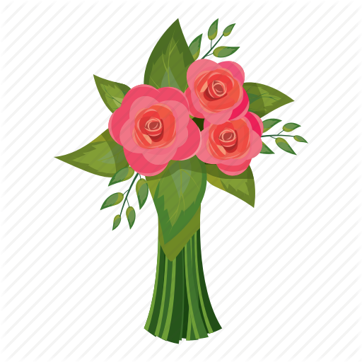 Beautiful, Bouquet, Cartoon, Flower, Gift, Pink, Rose - Beautiful, Bouquet, Cartoon, Flower, Gift, Pink, Rose (512x512)