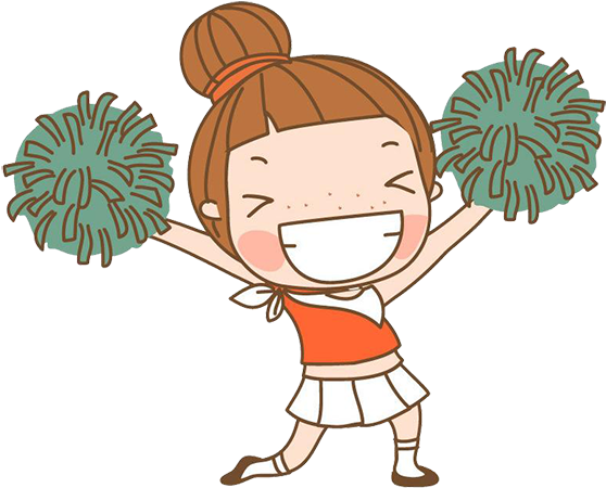 Cartoon Cheerleading Clip Art - Cartoon Cheerleading Clip Art (638x511)