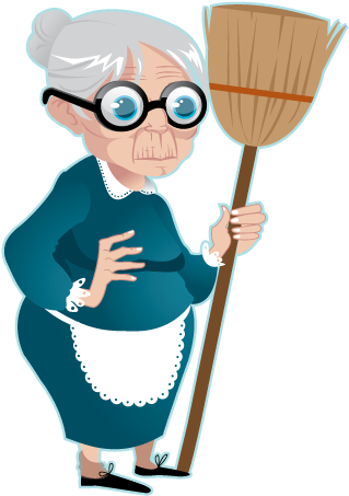 Grandma By Alipoulpe - Broom (500x500)