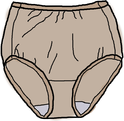 My Mother, Myself - Granny Panties Png (500x500)